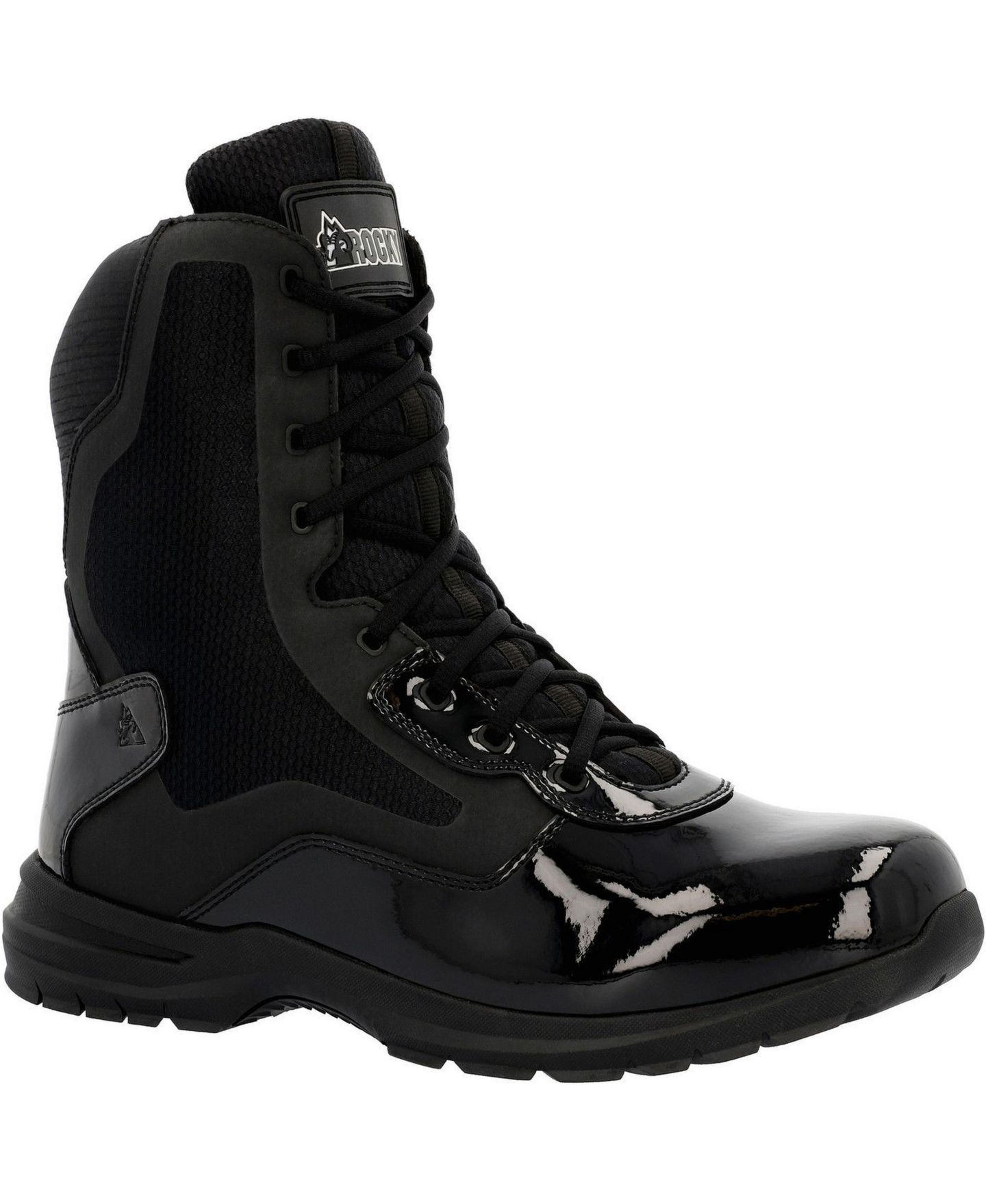 Мужские ботинки ROCKY Cadet 8" Black Side Zip Public Service Boot, цвет: Чёрный — фото 1