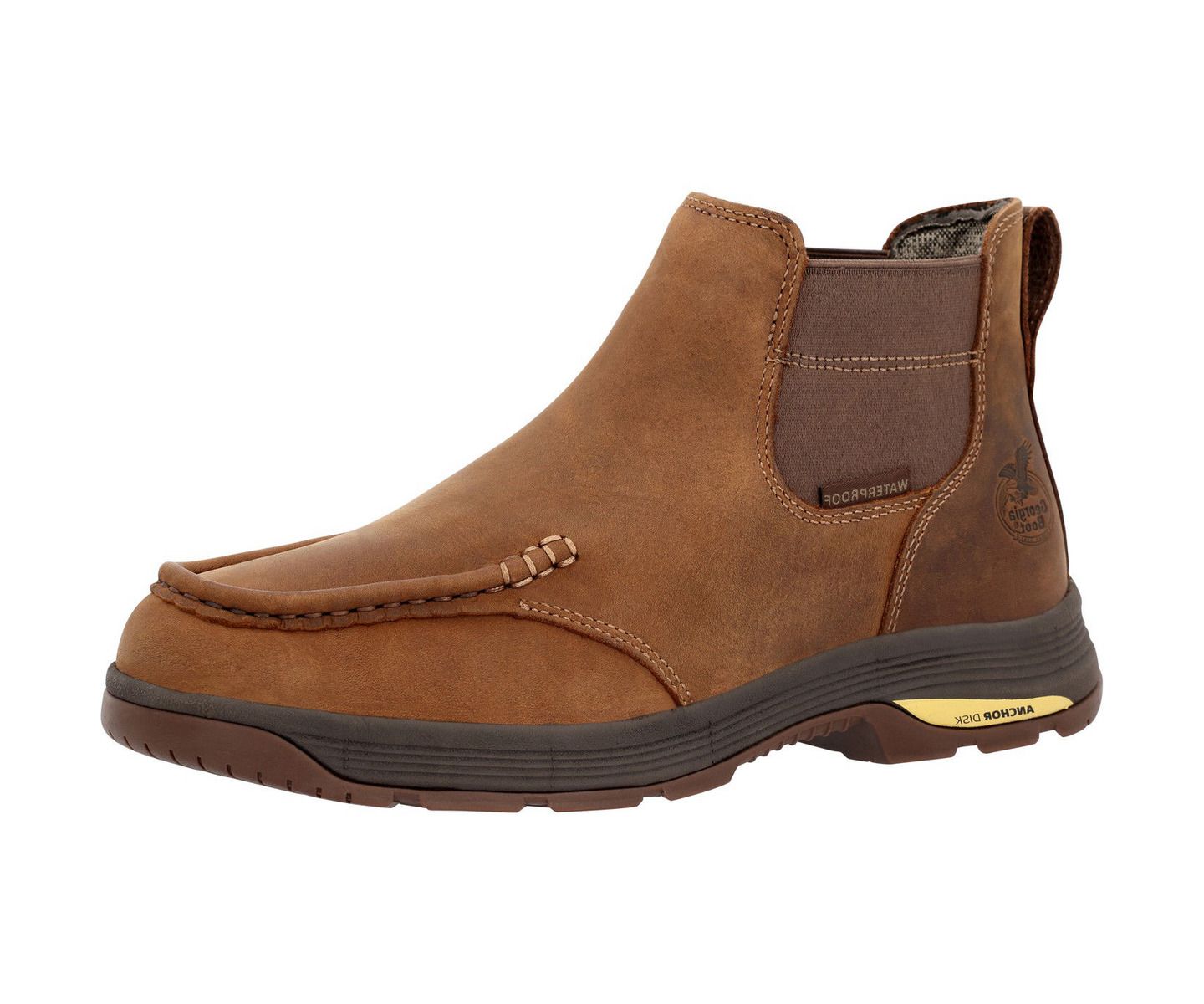 Мужские ботинки GEORGIA BOOT Athens SuperLyte Waterproof Work Chelsea Boot, цвет: Коричневый — фото 9