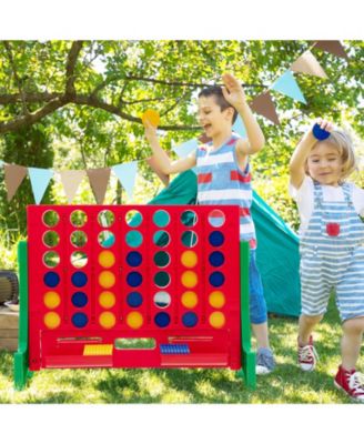 Jumbo 4-to-Score Connect Game Set with Carrying Bag and 42 Coins