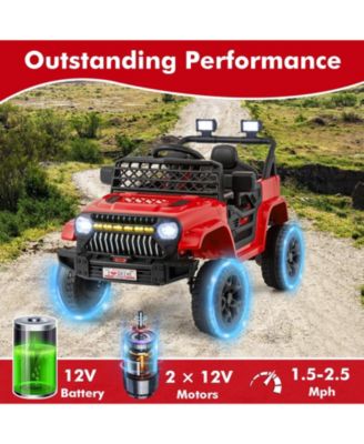 12V Kids Ride on Truck Car with Parental Remote and Music Player