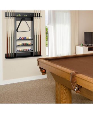 Wall-mounted Billiards Pool Cue Rack Only