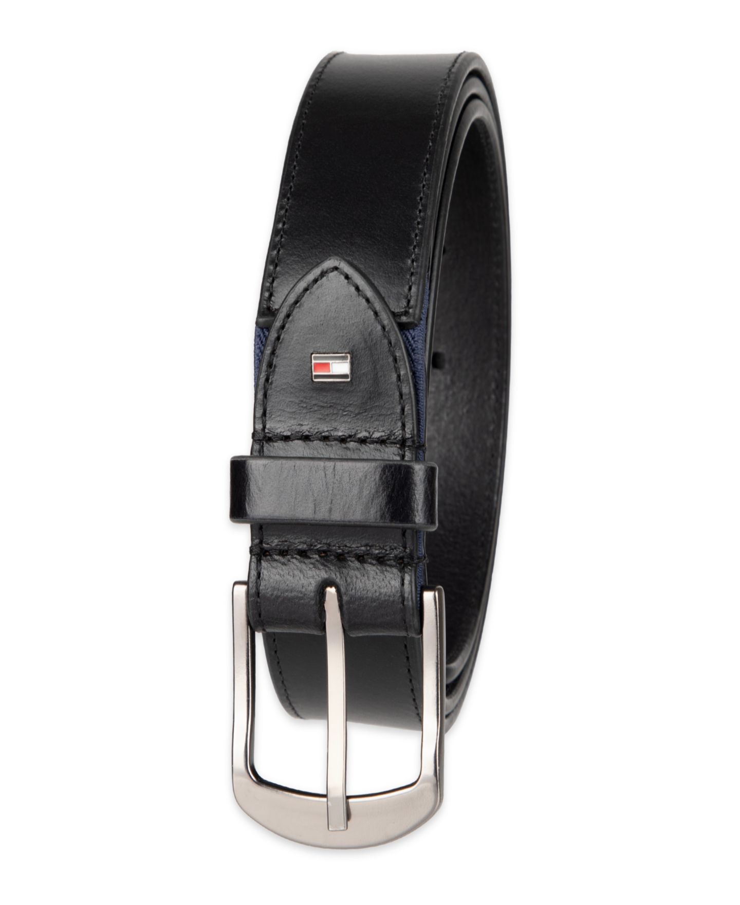 Мужской ремень Tommy Hilfiger Stretch Comfort Casual Belt, цвет: Чёрный — фото 2