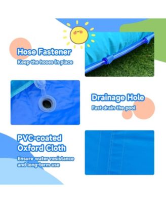 Inflatable Water Park Waterslide for Kids Backyard with 780W Air Blower