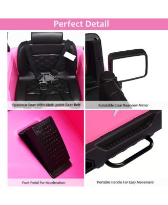 12V Electric Ride On Truck with Parental Remote Control and LED Lights