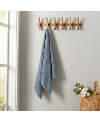 Quick-Drying Cotton Diamond Waffle Textured 6-Piece Washcloth Set