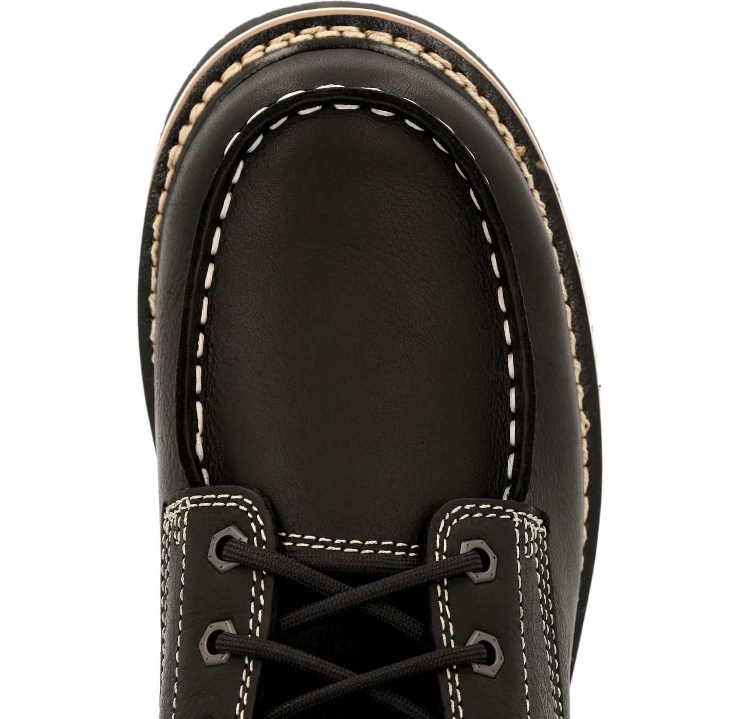 Мужские ботинки GEORGIA BOOT Amp LT Wedge Waterproof Moc-Toe Black Work Boot, цвет: Чёрный — фото 11