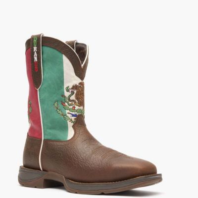 Men's Rebel by Steel Toe Mexico Flag Western Boot