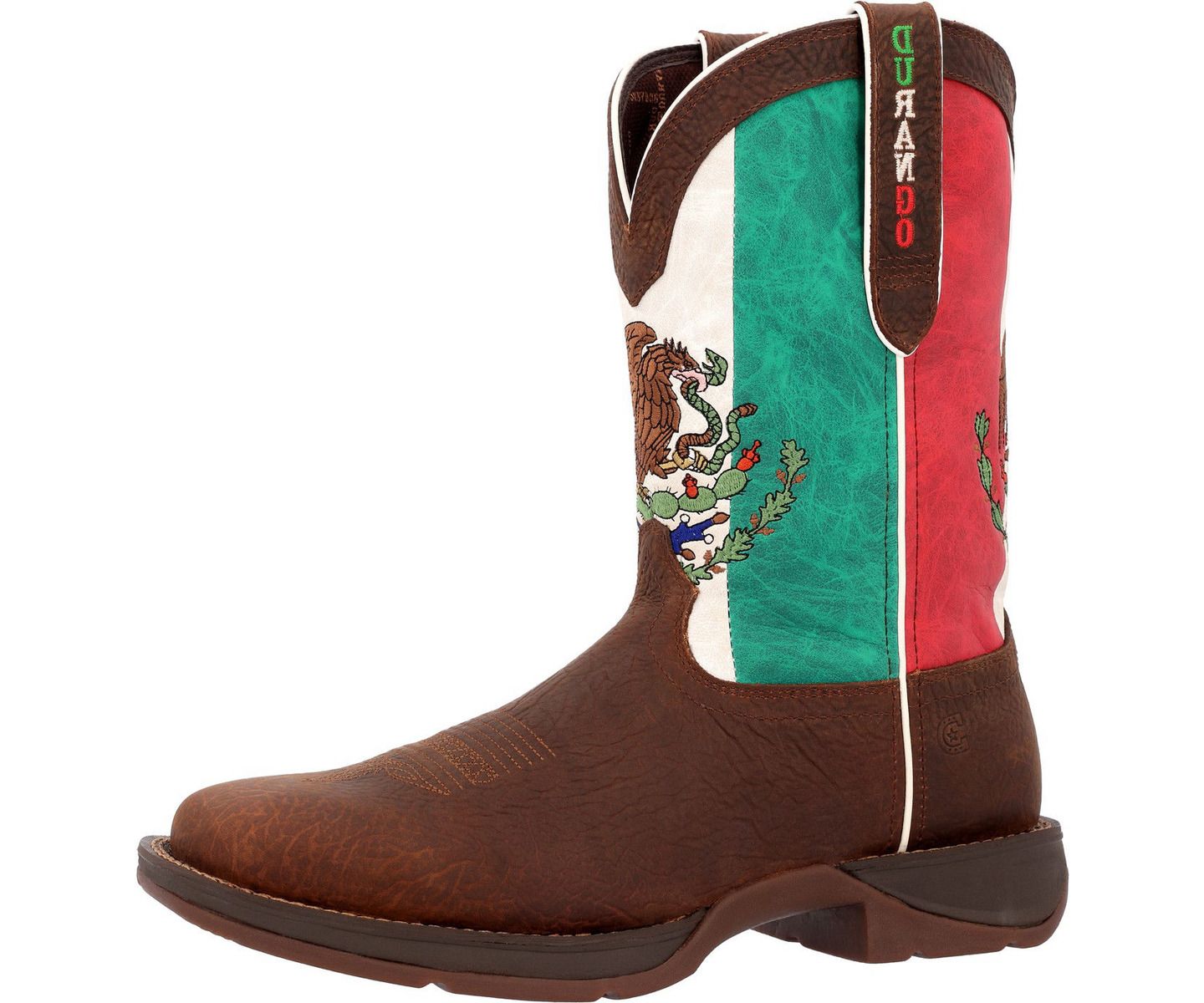 Мужские ботинки Durango Rebel by Steel Toe Mexico Flag Western Boot, цвет: Коричневый — фото 8