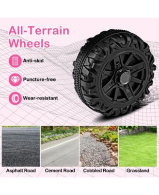 12V Kids Ride on Truck Car with Remote Control Threaded Wheels and 3 Speeds