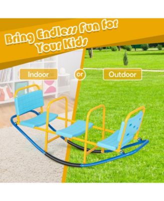 Outdoor Kids Seesaw Swivel Teeter for 3 to 8 Years Old