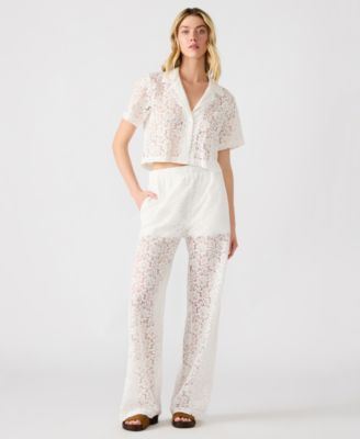 Women's Venetia Lace Wide Leg Pants
