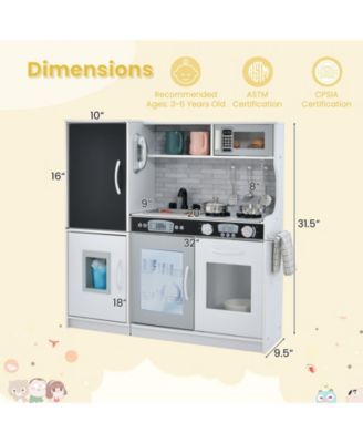 Toddler Pretend Play Kitchen for Boys and Girls 3-6 Years Old