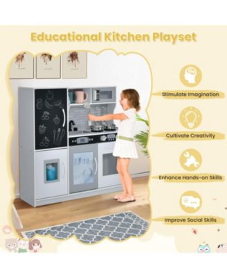 Toddler Pretend Play Kitchen for Boys and Girls 3-6 Years Old