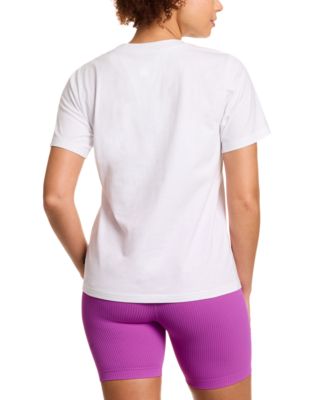 Women's Cotton Hot Logo Graphic Crewneck T-Shirt