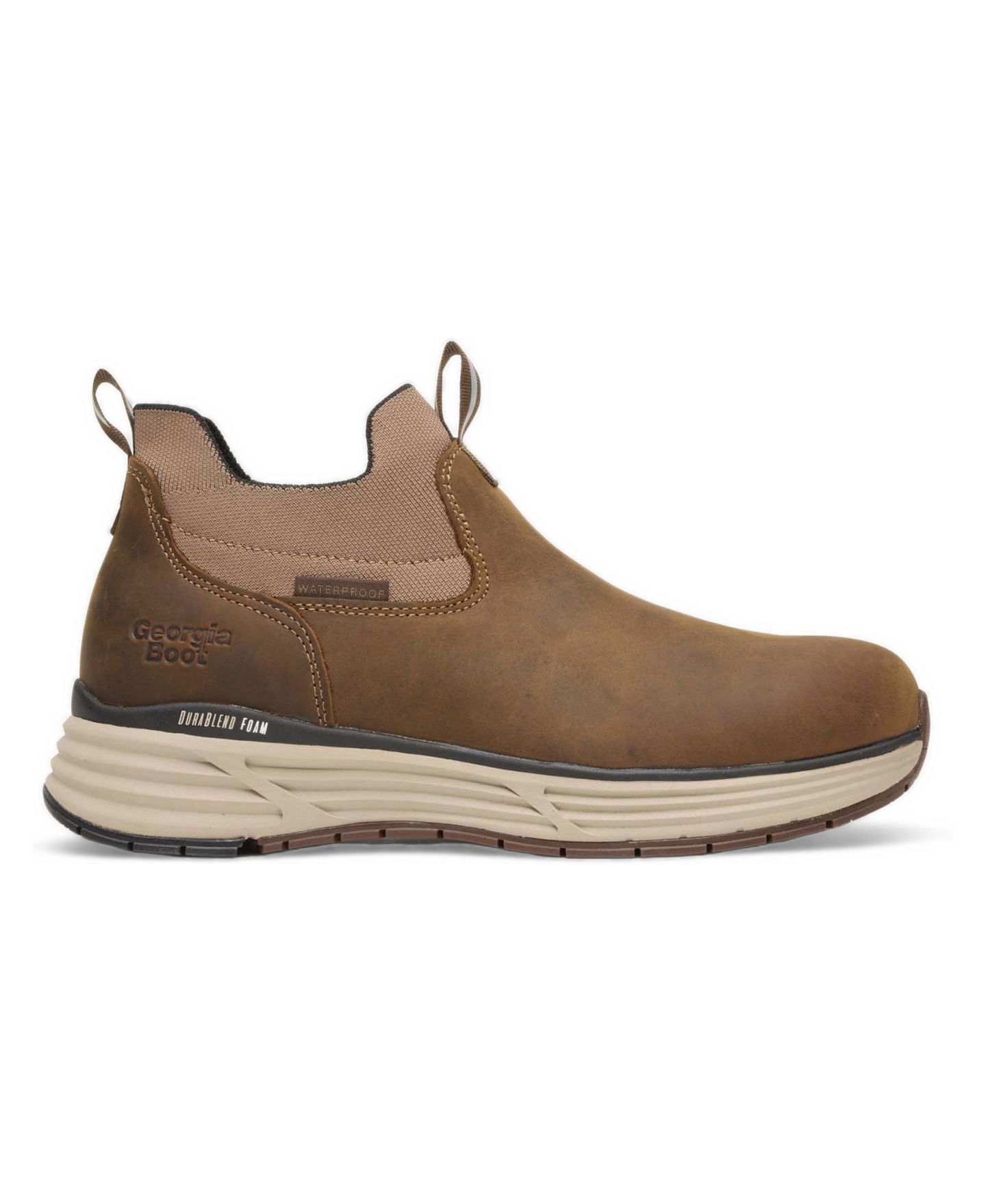 Мужские ботинки GEORGIA BOOT DuraBlend Sport Waterproof Chelsea Work Boot, цвет: Коричневый — фото 1