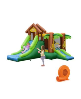 Kids Inflatable Jungle Bounce House Castle including Bag without Blower