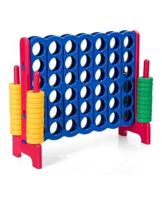 4-to-Score Giant Game Set with 42 Jumbo Rings and Quick-Release Slider