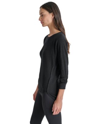 Women's Mini Slub Waffle Three Quarter Sleeve T-Shirt