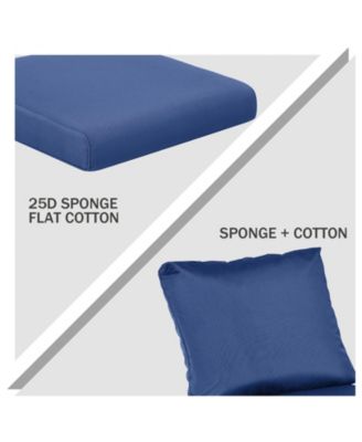Outdoor Chair Cushions Set of 2, 23"x26", Water Resistant Outdoor Deep Seat Cushions with Handle & Adjustable Straps.