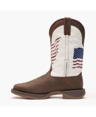 Men's Rebel by Distressed Flag Embroidery Western Boot