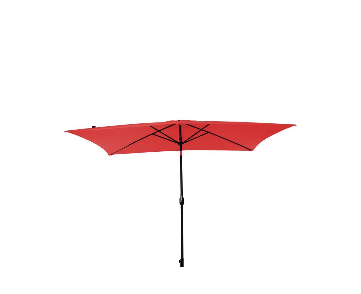 Rectangular Outdoor Market Umbrella - Red
