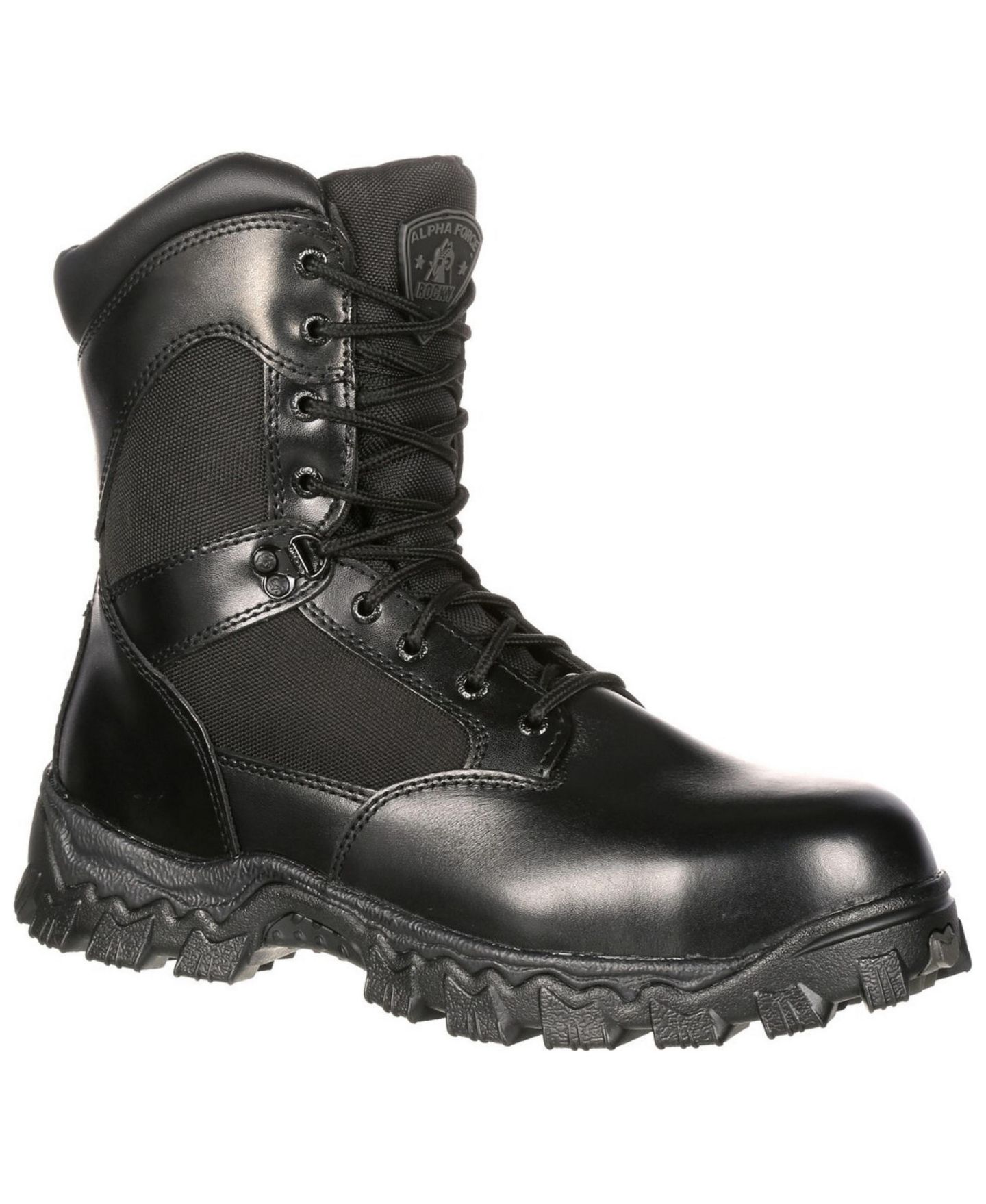 Мужские ботинки ROCKY Alpha Force Side Zip 400G Insulated Public Service Boot, цвет: Чёрный — фото 1