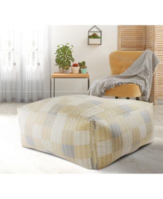 Handwoven 100% Cotton Ottoman Pouf Accent Stool