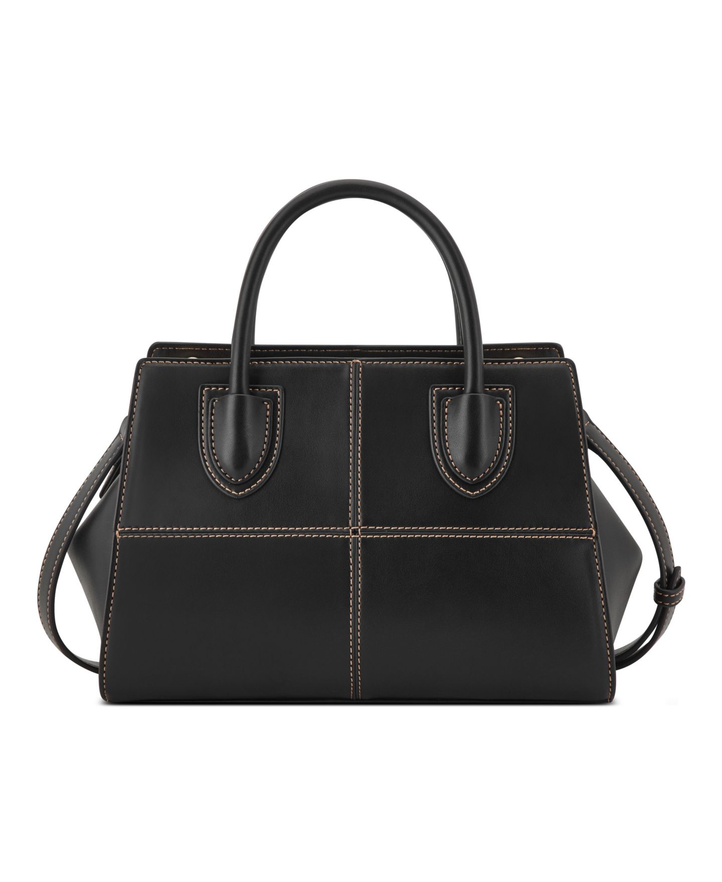 Женская сумка Nine West Paxtin Medium Satchel, цвет: Чёрный — фото 2