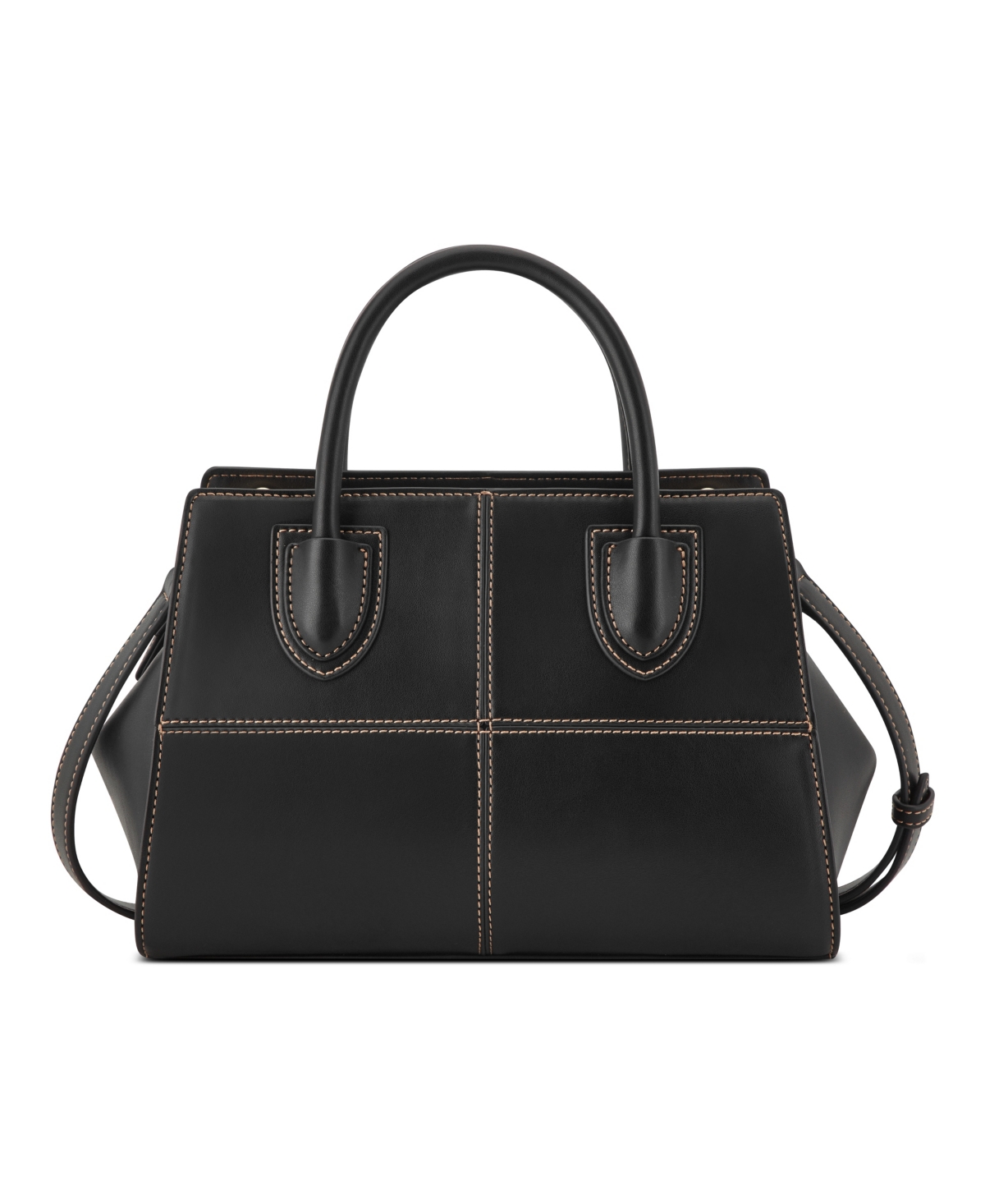 Nine West Paxtin Medium Satchel Bag In Black