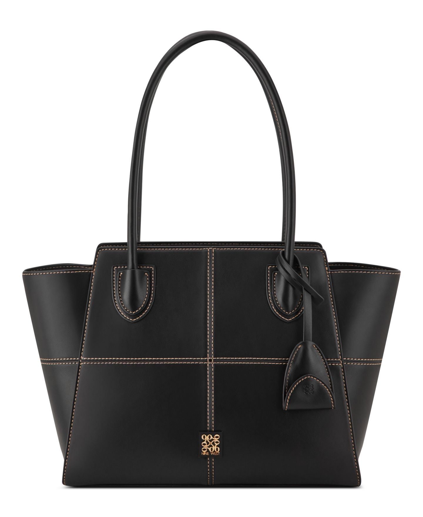 Женская сумка Nine West Paxtin Large Shopper, цвет: Чёрный — фото 1