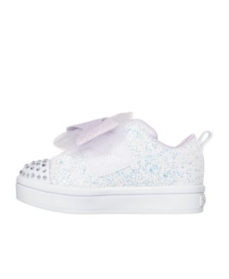 Toddler Girls Twinkle Toes: Twi-Lites 2.0 Sweetie Bow Fastening Strap Casual Sneakers from Finish Line