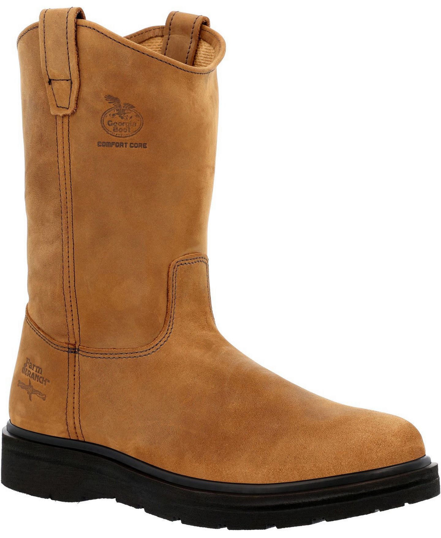 Мужские ботинки GEORGIA BOOT Farm and Ranch Pull On Work Boot, цвет: Рыжевато-коричневый — фото 1