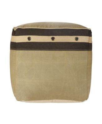 Versatile Cotton Ottoman for Extra Seating and Footrest