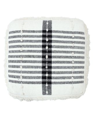 Cotton Ottoman for Living Room Footrest and Cozy Home Accent