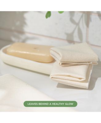 Raw Silk Skincare Washcloths, Exfoliating, Multi-Pack