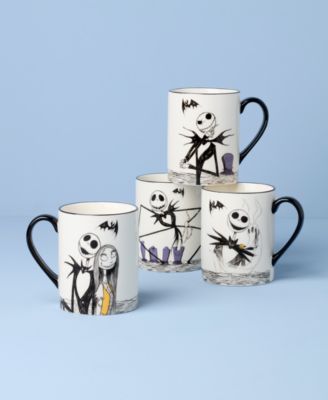 Nightmare Before Christmas Mugs, Set of 4