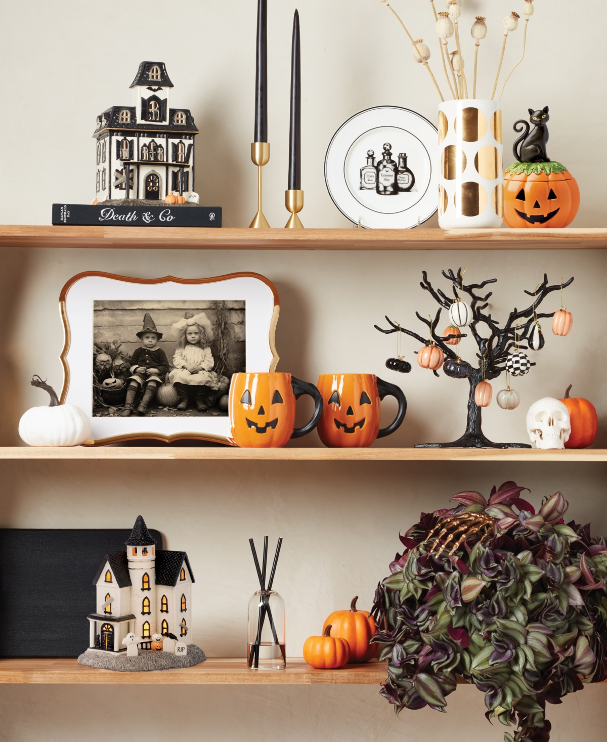 Lenox Vintage Halloween Led Manor Figurine In Multi