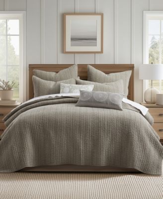 Loden Stone Washed 3-Pc. Quilt Set, Full/Queen