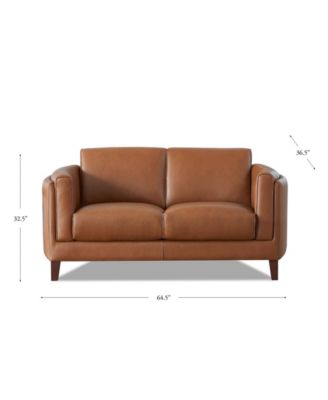 Maui 65" Top Grain Leather Loveseat