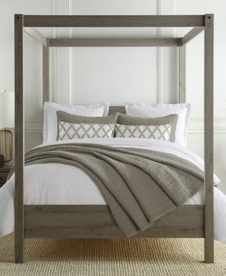 Matalasse Stitching 3-Pc. Duvet Cover Set, King