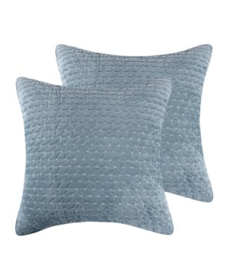 Velvet Stitch 2-Piece Sham Set, European