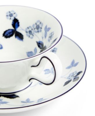 Wild Strawberry Teacup and Saucer Set