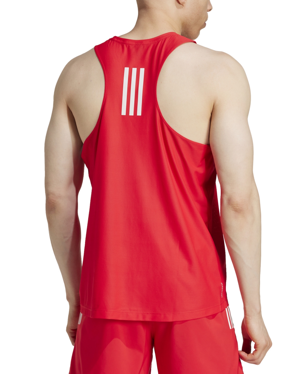 Adidas Originals Men's Own The Run Moisture-wicking Tank Top In Red