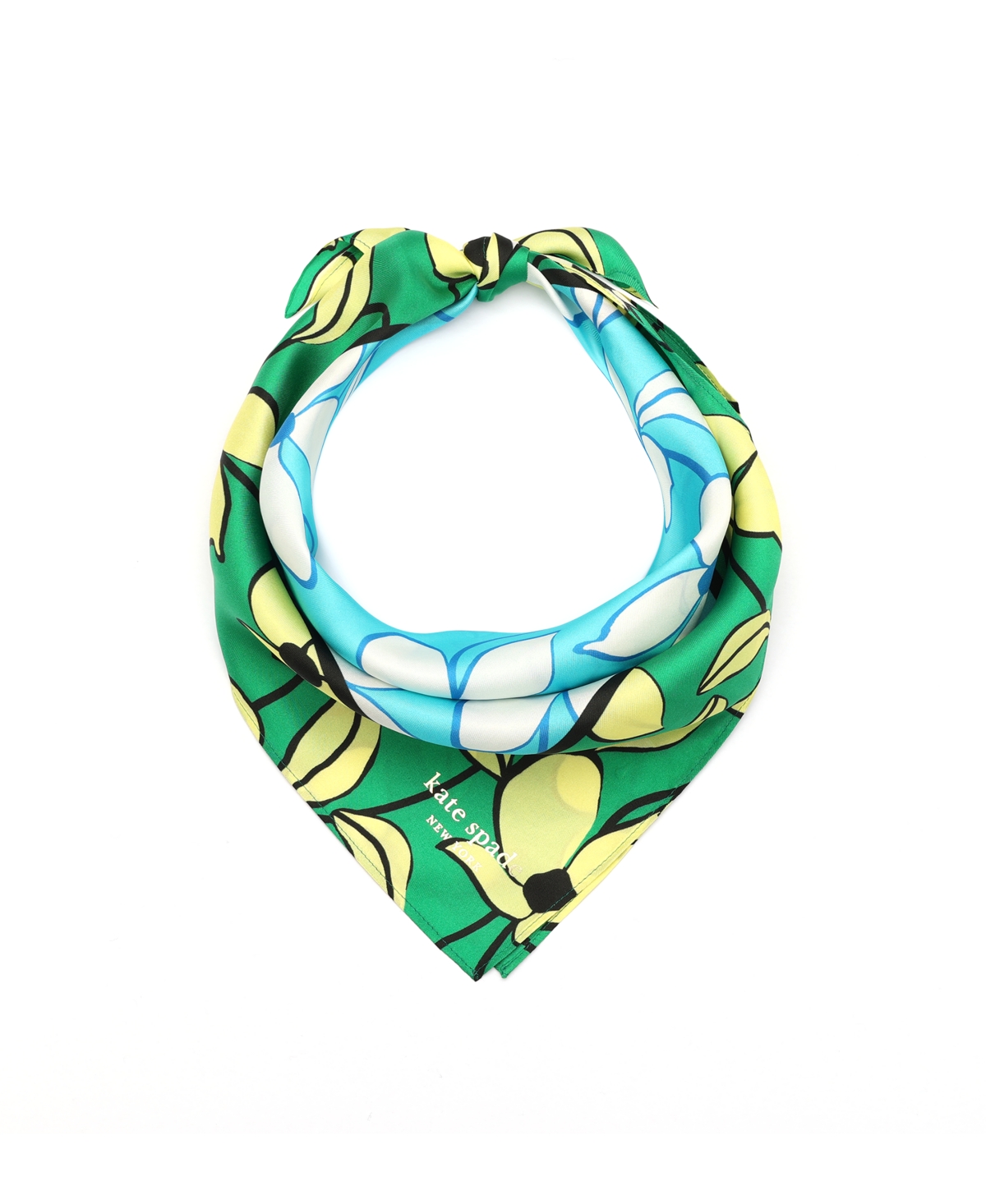 Kate Spade Women's Floral Vines Silk Bandana Scarf