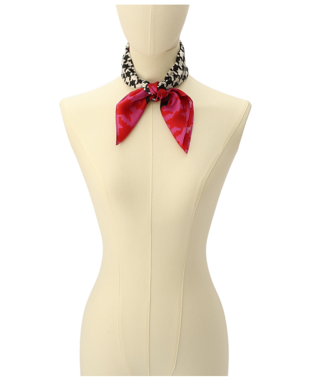 Shop Kate Spade Women's Houndstooth Silk Bandana Scarf