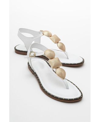 Giulia Leather Flat Sandal (Women)