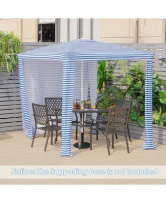 6.6 x 6.6 Feet Foldable and Easy-Setup Beach Canopy With Carry Bag