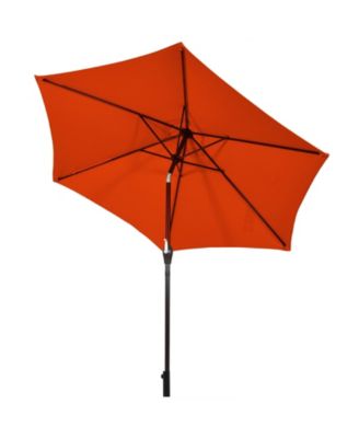 10 Feet Outdoor Patio Umbrella with Tilt Adjustment and Crank-Orange