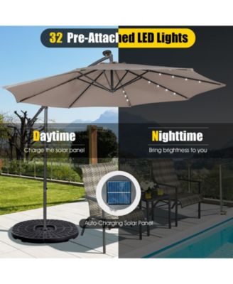 10 Feet Patio Cantilever Umbrella with Tilting System