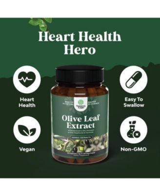 Olive Leaf Extract Capsules | High Strength Antioxidant Supplement with Pure Olive Leaf | 120ct